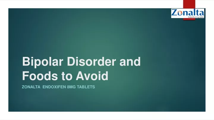 bipolar disorder and foods to avoid