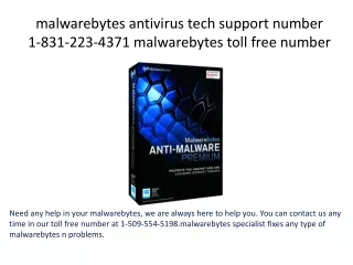 malwarebytes antivirus tech support number 1-831-223-4371 malwarebytes toll free number