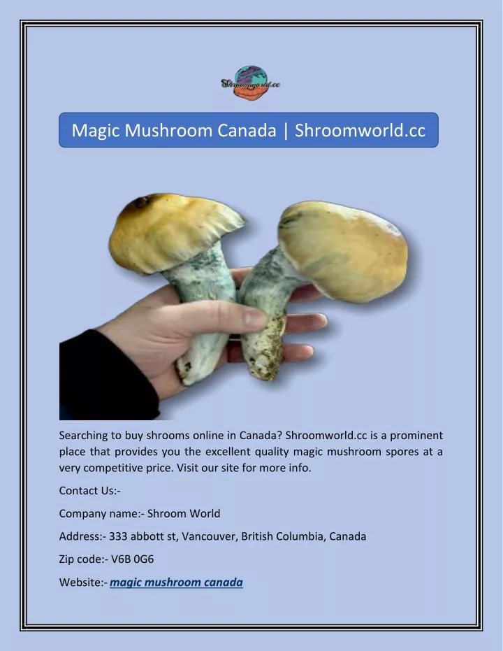 magic mushroom canada shroomworld cc