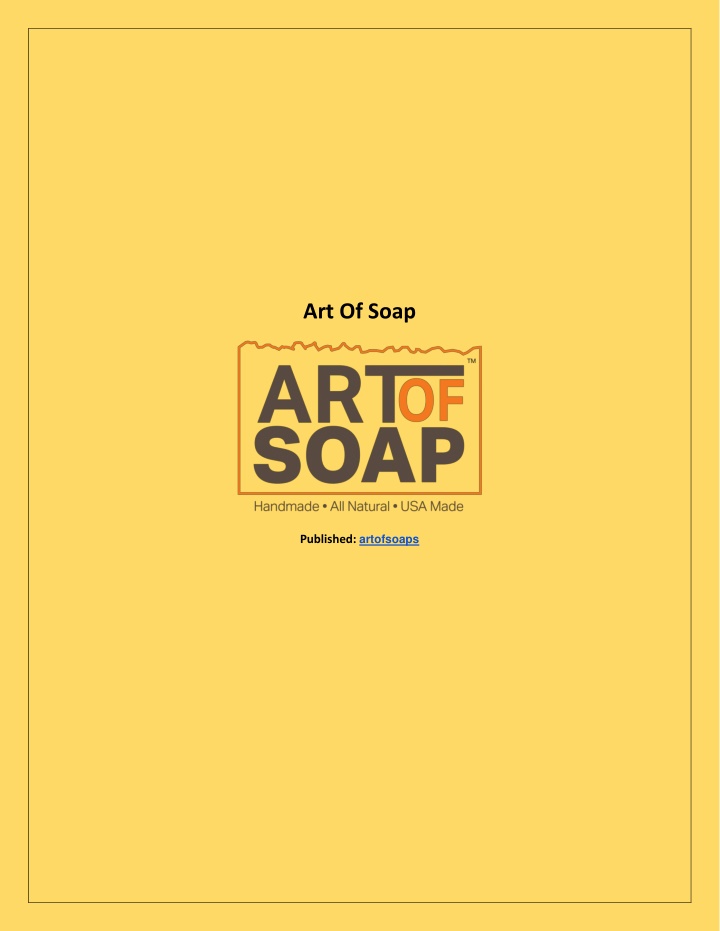 art of soap