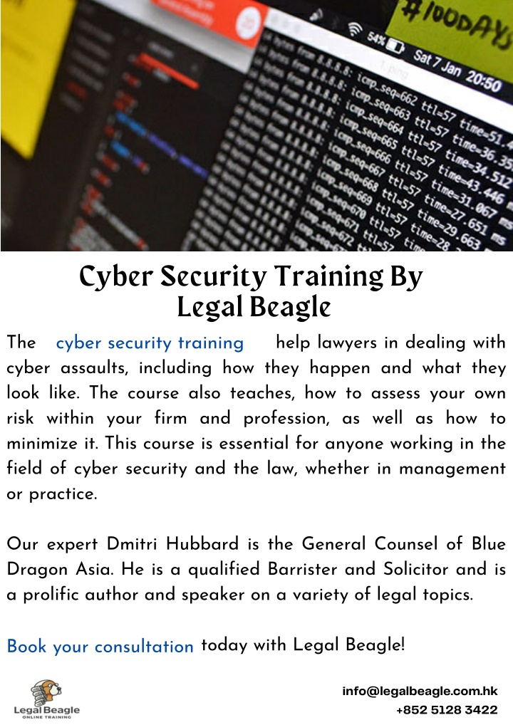 cyber security training by legal beagle