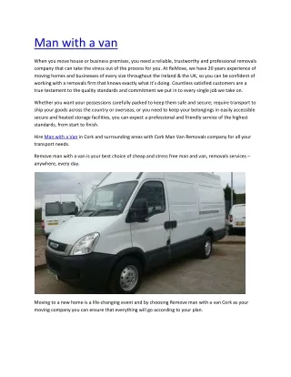 man with a van