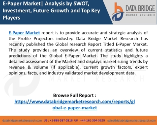e paper market analysis by swot investment future