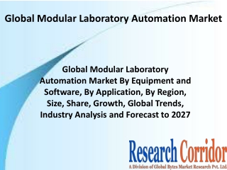 global modular laboratory automation market