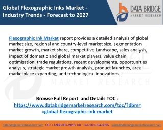 global flexographic inks market industry trends