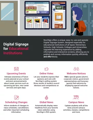 Education digital signage
