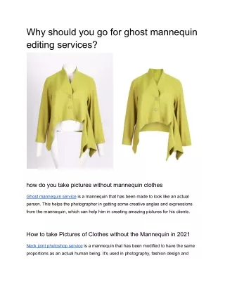 Can You Really Find Learn How To ghost mannequin editing services in Photoshop