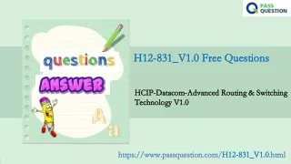 h12 831 v1 0 free questions h12 831 v1 0 free