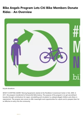 bike angels program lets citi bike members donate