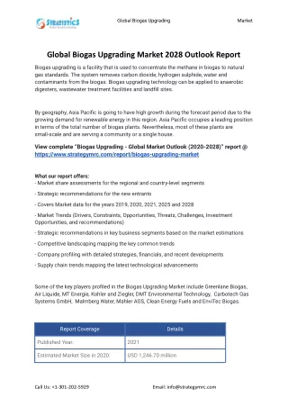 global biogas upgrading