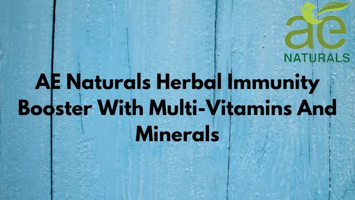ae naturals herbal immunity booster with multi