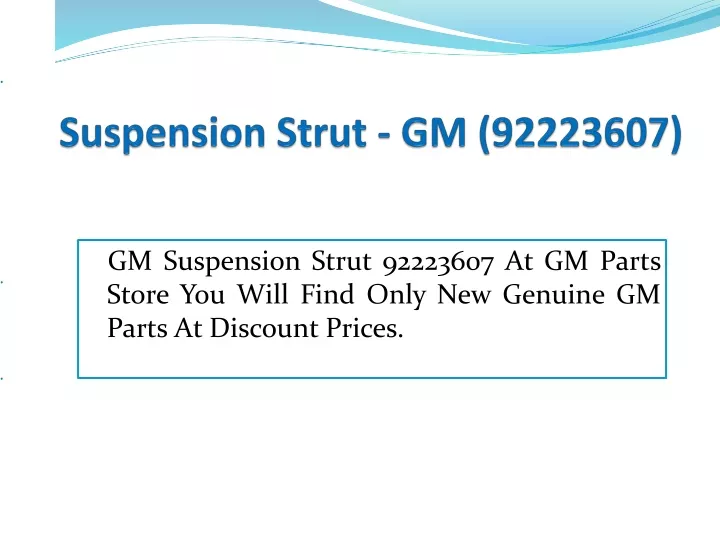 suspension strut gm 92223607