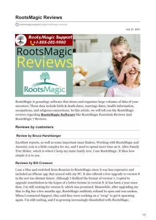 RootsMagic Reviews