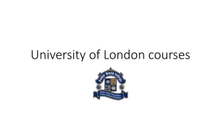 University of London courses
