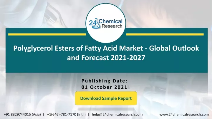 polyglycerol esters of fatty acid market global