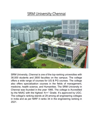 srm university chennai srm university chennai