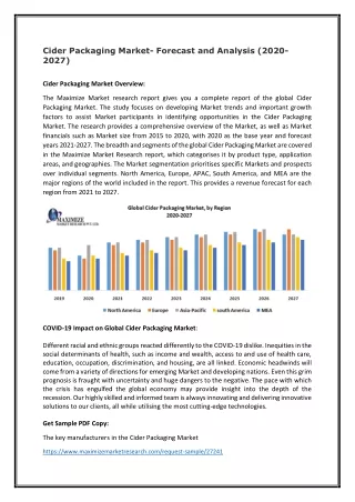 cider packaging market forecast and analysis 2020