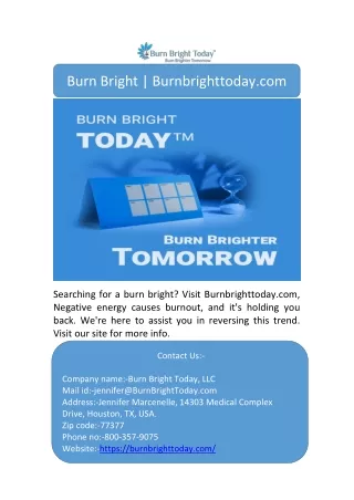 burn bright burnbrighttoday com