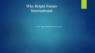 Why Bright Future PPT