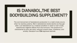 is dianabol the best bodybuilding supplement