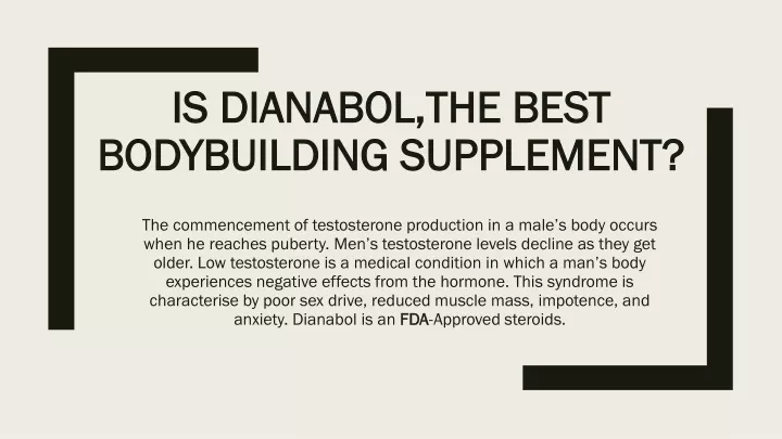 is dianabol the best bodybuilding supplement