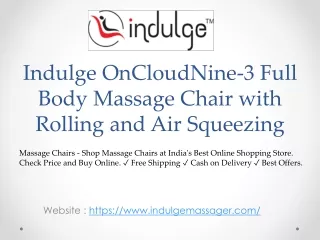 Buy Massage Chairs Online - im-OnCloudNine-3