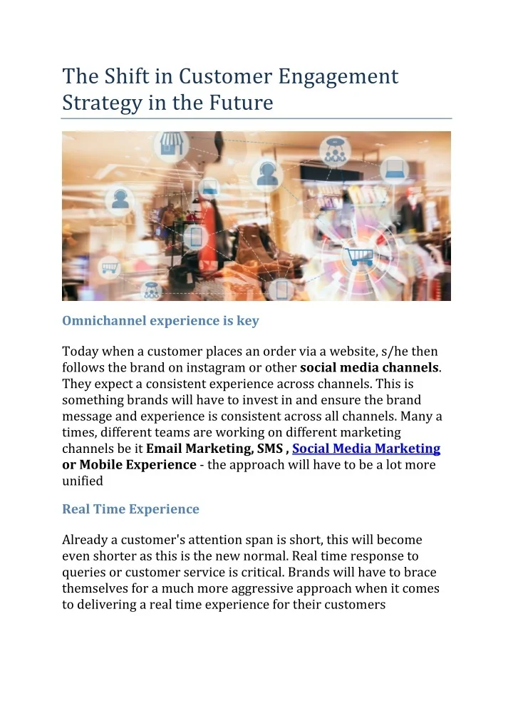 PPT - The Shift in Customer Engagement Strategy in the Future ...
