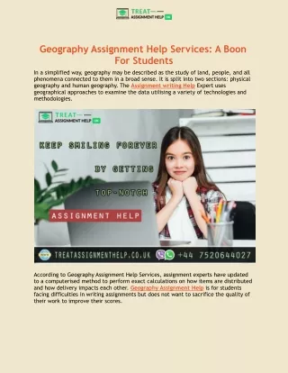 geography assignment help services a boon
