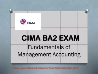 CIMA BA2 Real Exam Question Answers