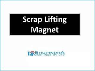 scrap Lifting Magnet By Bhupindra Machines