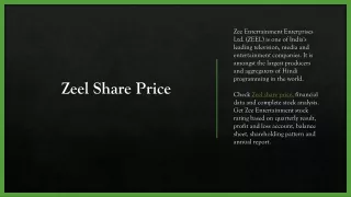 zeel share price
