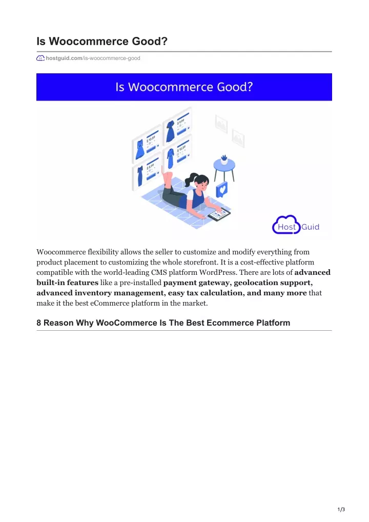 is woocommerce good