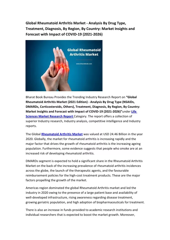 global rheumatoid arthritis market analysis