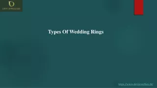 types of wedding rings