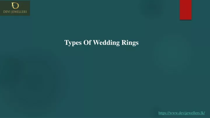 types of wedding rings