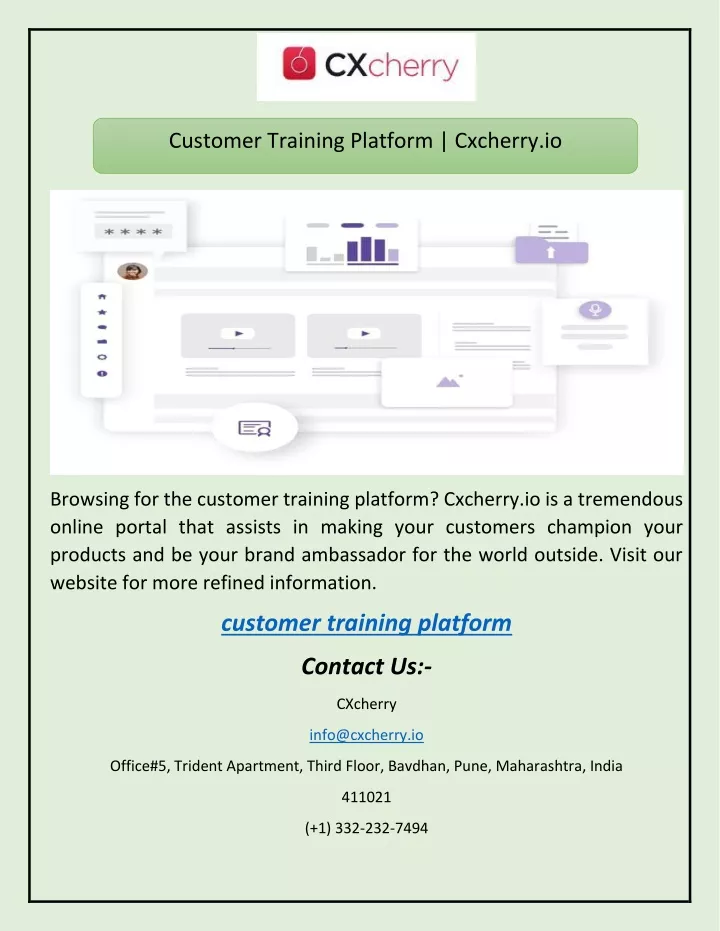 customer training platform cxcherry io