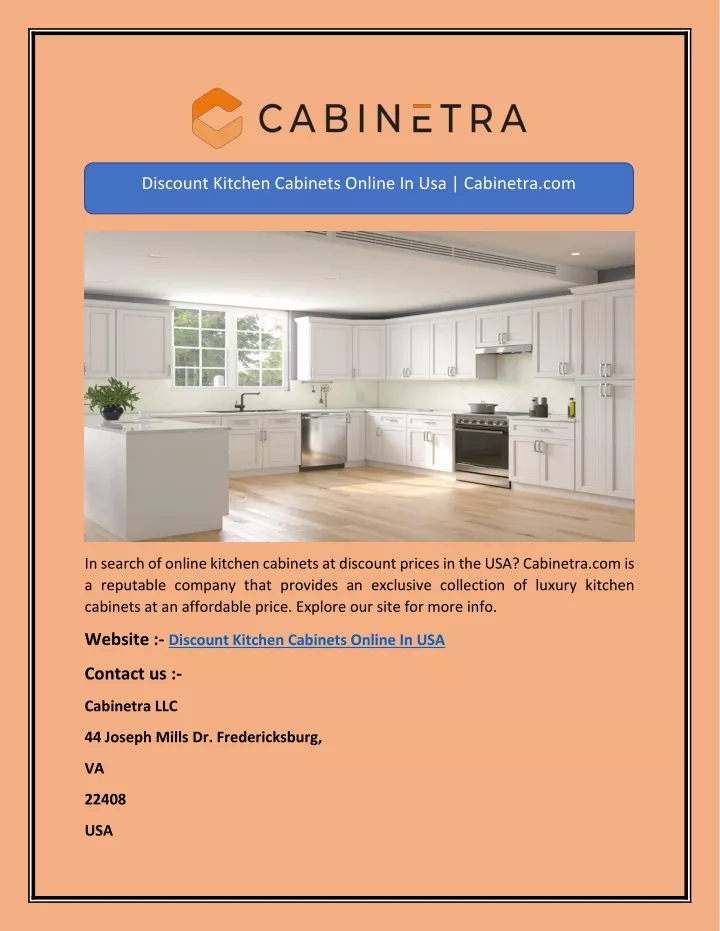 discount kitchen cabinets online in usa cabinetra