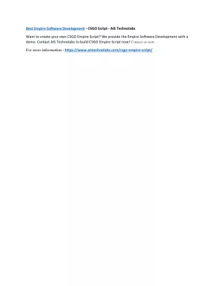 CSGO Empire Script - CSGO Script - AIS Technolabs