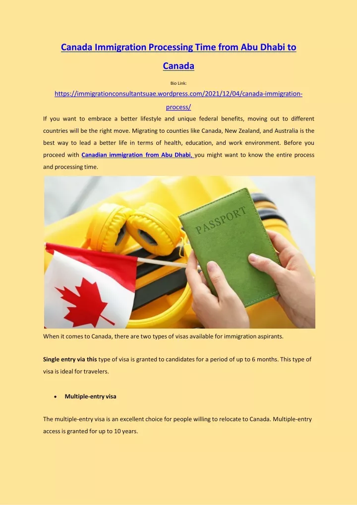 canada immigration processing time from abu dhabi