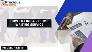 How to Find a Resume Writing Service