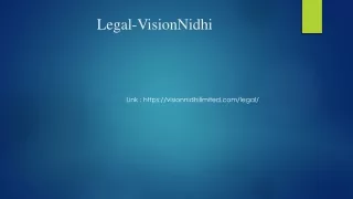 Legal-VisionNidhi Limited PPT