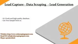 lead capture data scraping lead generation