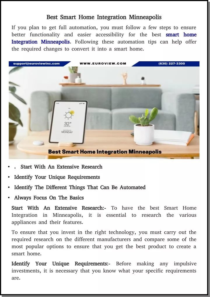 best smart home integration minneapolis best