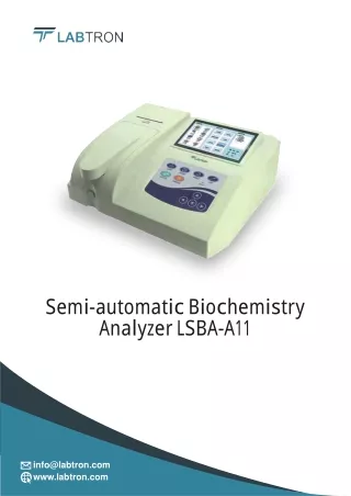 semi automatic biochemistry analyzer lsba a11