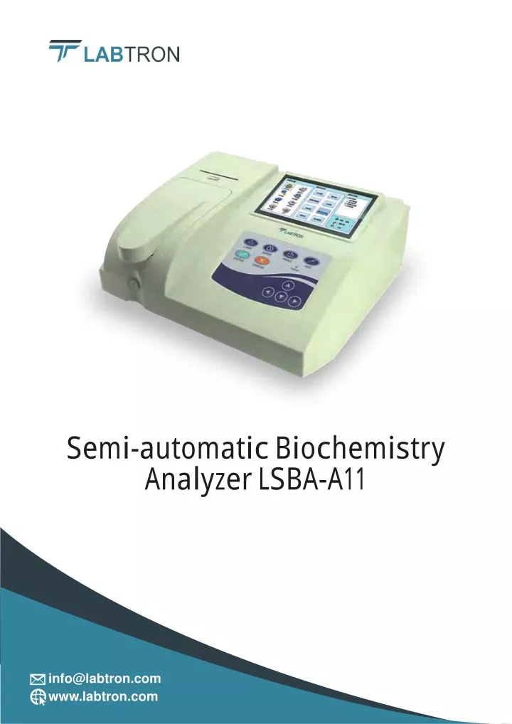 semi automatic biochemistry analyzer lsba a11