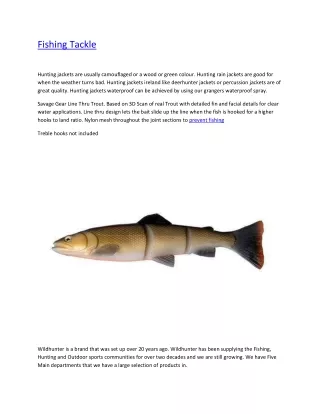 fishing tackle