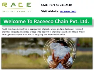 Plastic Waste Management Project Plan - Raceeco Chain