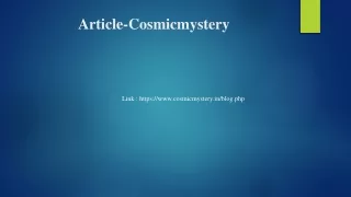 Article-CosmicmysteryPPT