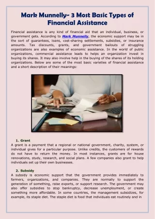 mark munnelly 3 most basic types of financial
