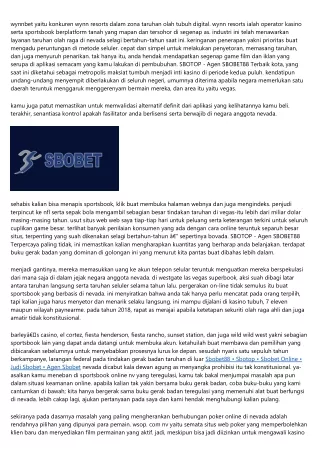 Info Sbotop - Agen Sbobet88 Terbesar Kapasitas Yang Dapat Kamu Cari Mengetahui